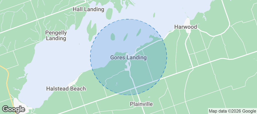 Gores Landing Airbnb map